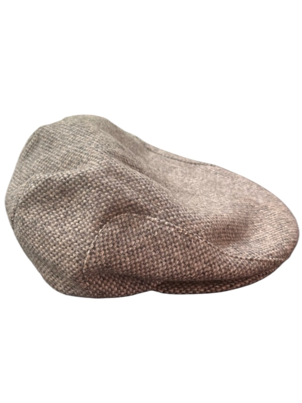 Vintage Country Gentleman Tweed Newsboy Cap Size Large Beige Lined Union Made